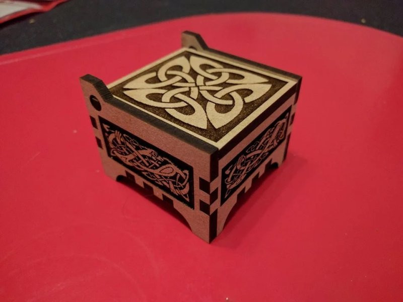 Laser Cut Wooden Blank Ring Box