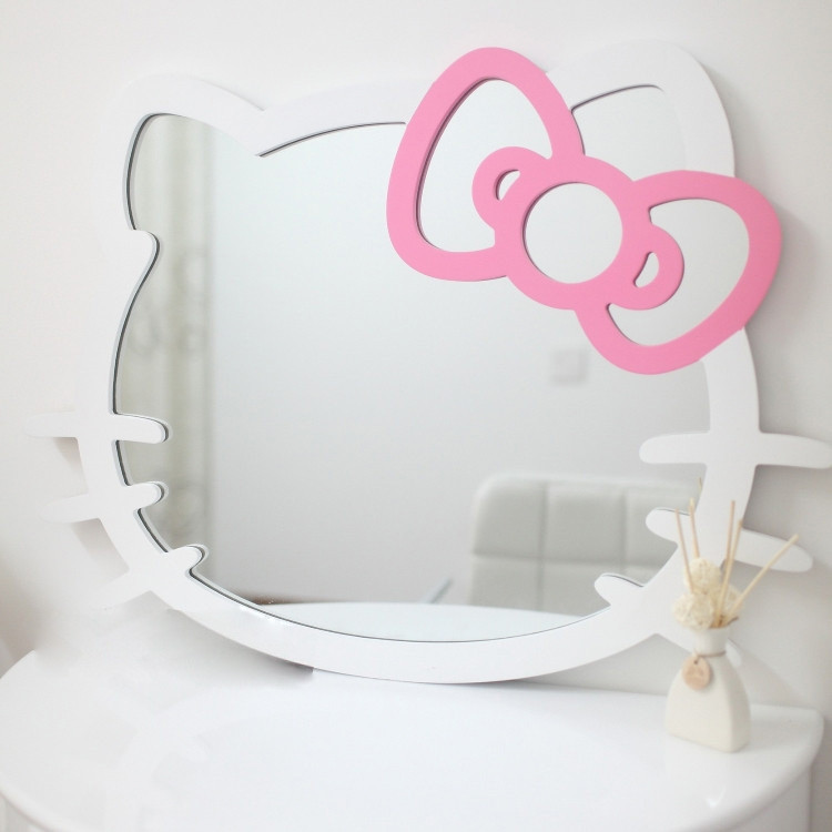 Laser Cut Hello Kitty Mirror Frame