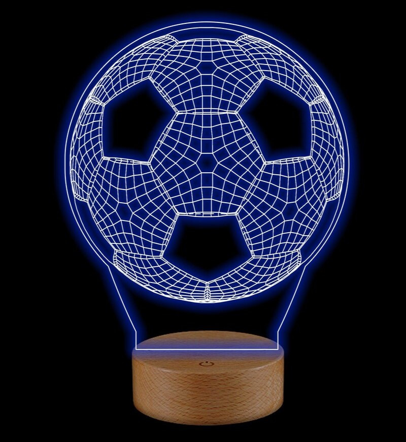 Laser Cut Football Acrylic Lamp