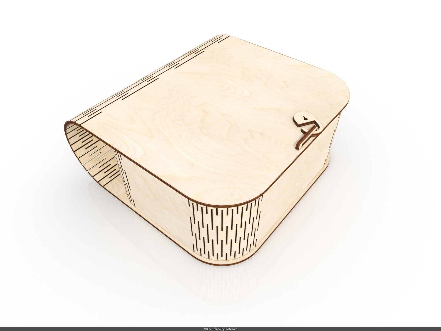 Laser Cut Wood Box Purse