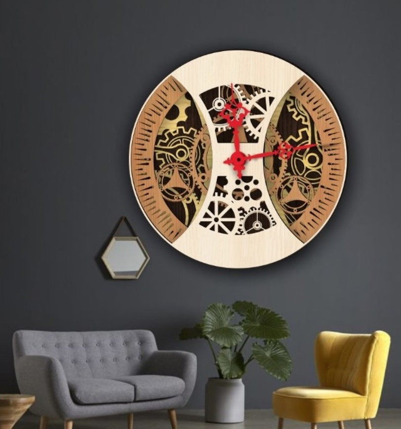 Laser Cut Multilayer Clock