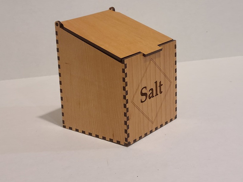 Laser Cut Salt Box