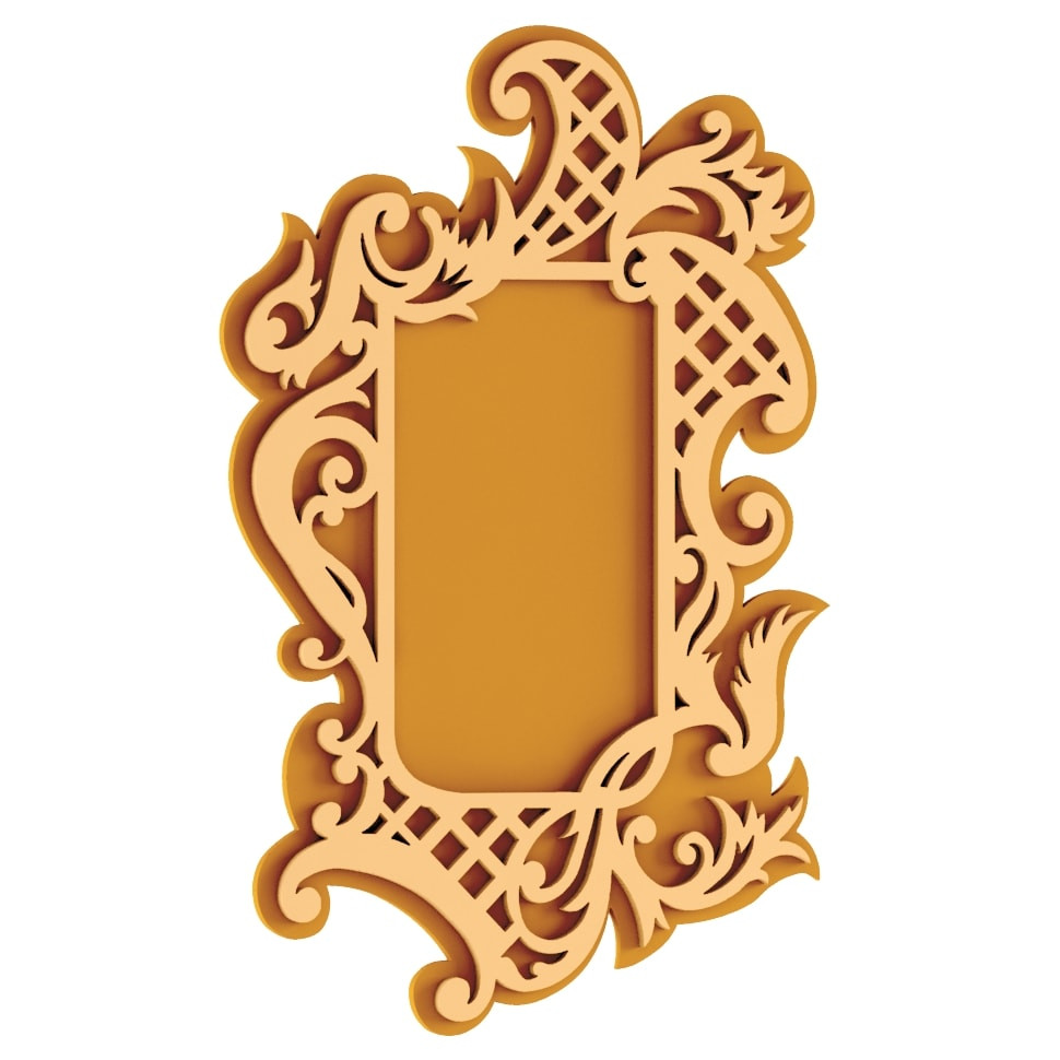 Laser Cut Simple Decorative Frame